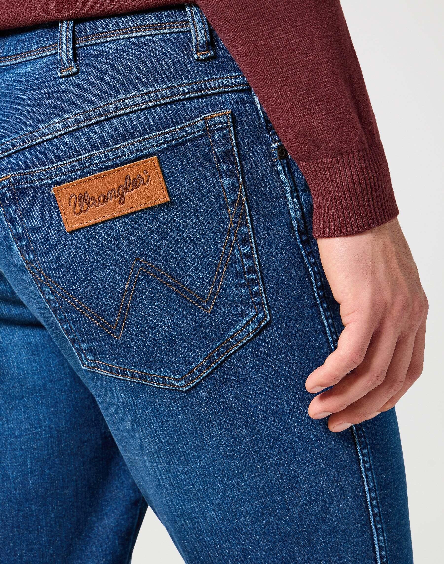 Wrangler Texas Slim Jeans Dark Trails  