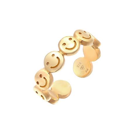 Elli  Ring Bandring Mit Smile-Motif Offen 