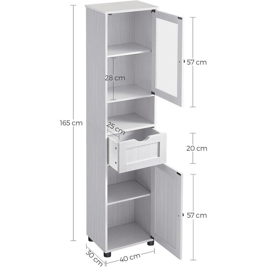 Songmics Badezimmerschrank Hochschrank  