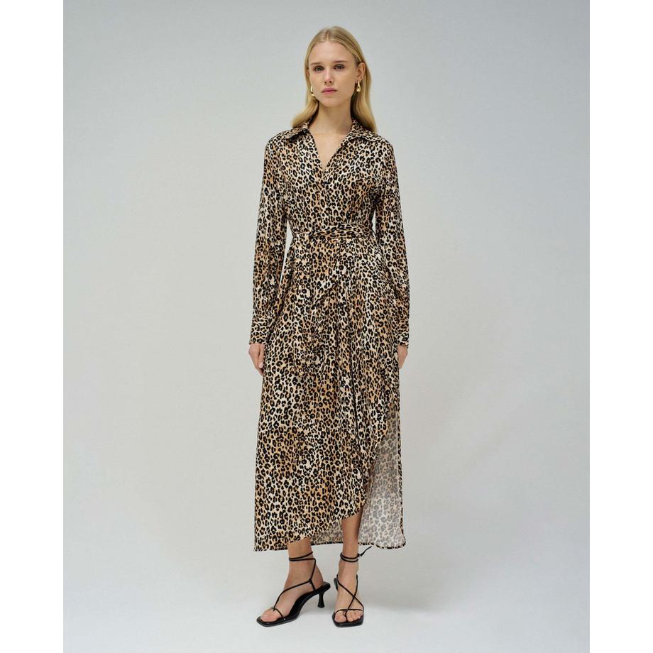 Salsa Abito Midi Stampa Leopardata  