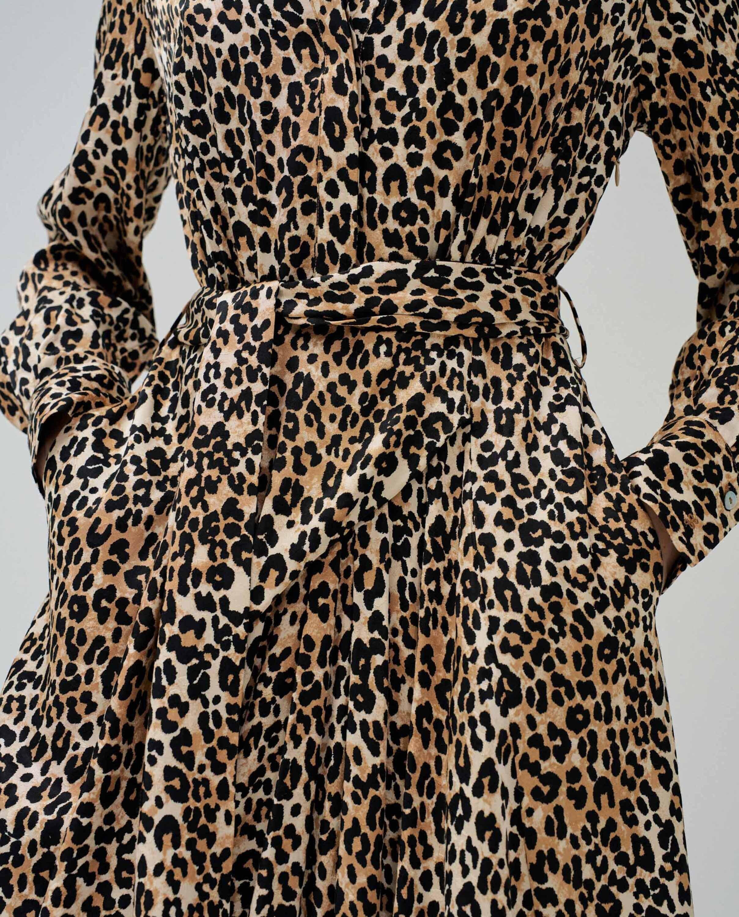 Salsa Leopardenmuster Midikleid  