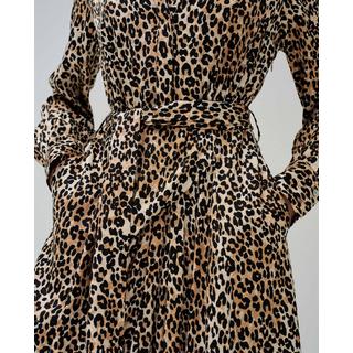 Salsa Leopardenmuster Midikleid  