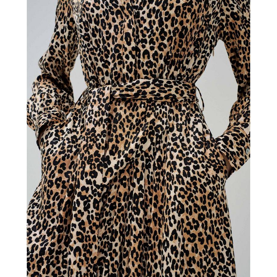 Salsa Abito Midi Stampa Leopardata  