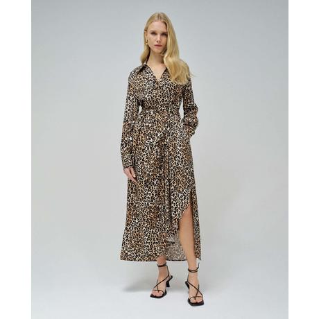 Salsa Leopardenmuster Midikleid  