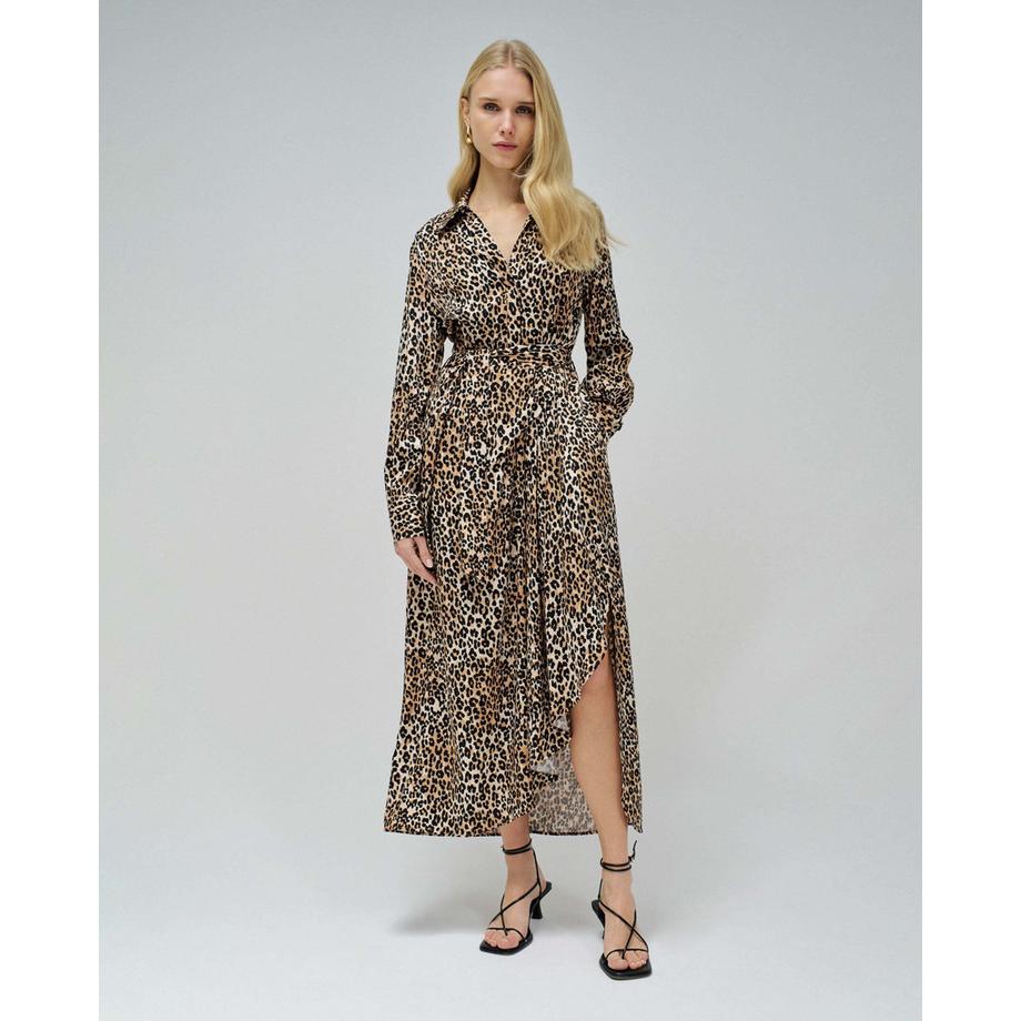 Salsa Abito Midi Stampa Leopardata  