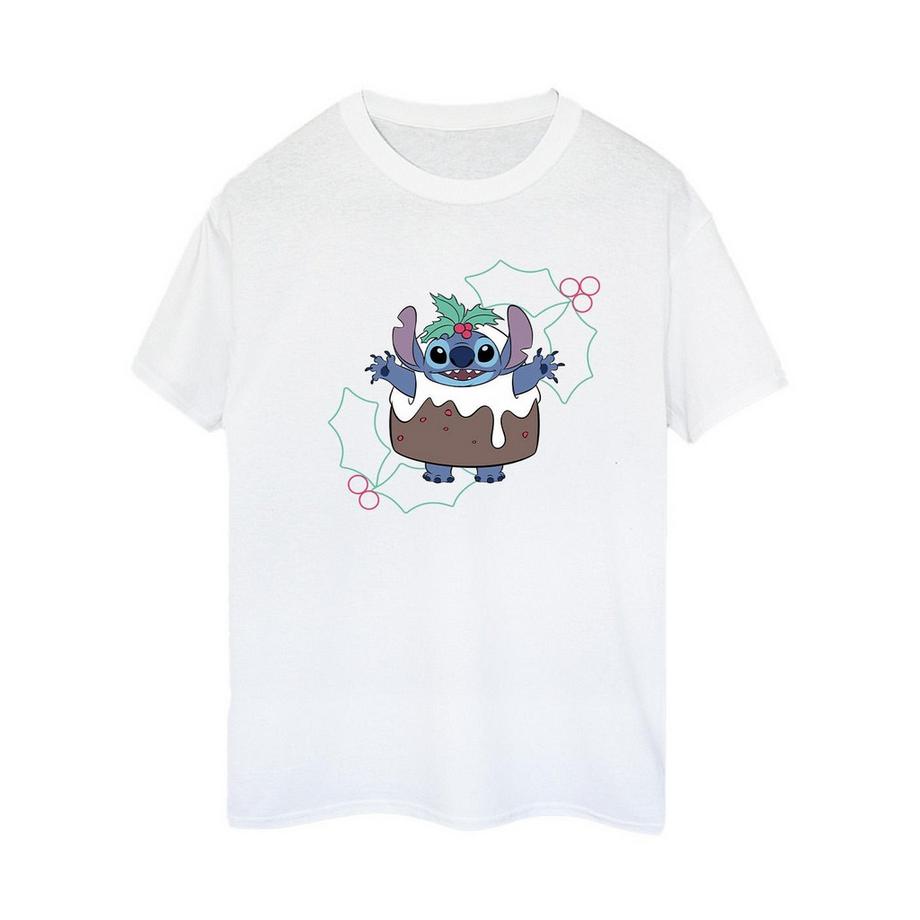 Disney Stitch Christmas Pudding T-Shirt  