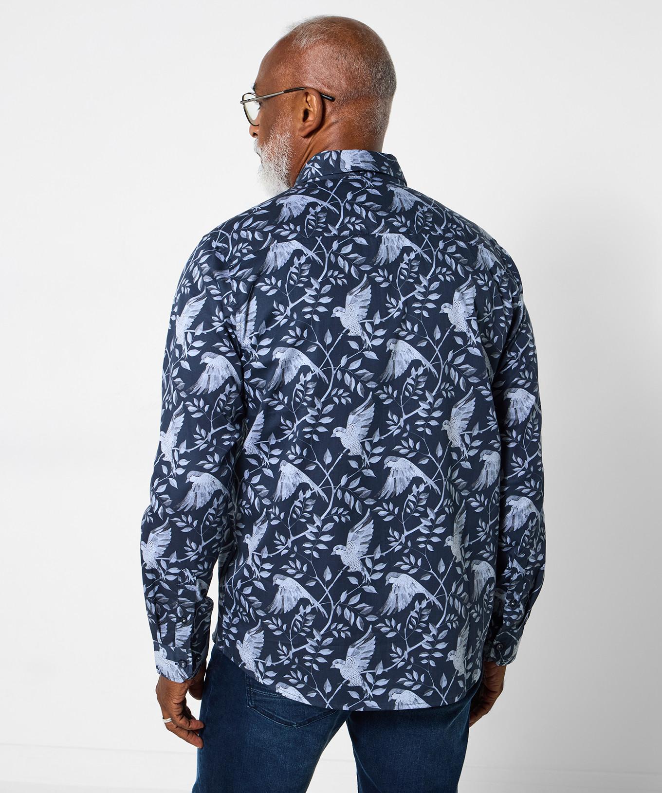 Joe Browns Langarmhemd Klassischer Kragen Vogelmotiv  