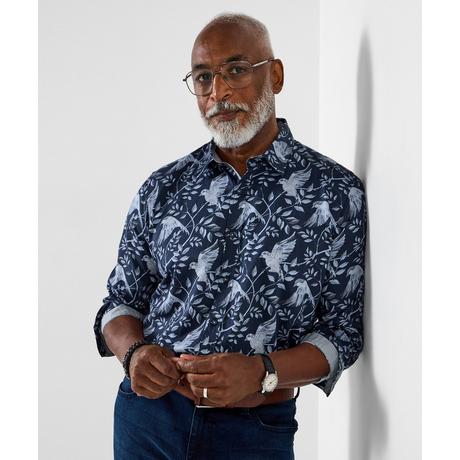 Joe Browns Langarmhemd Klassischer Kragen Vogelmotiv  