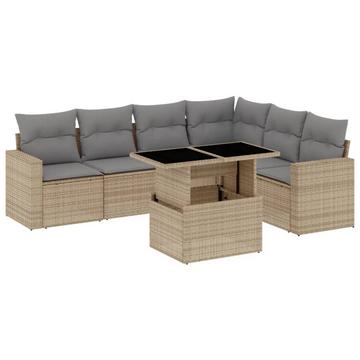 Garten sofagarnitur poly-rattan