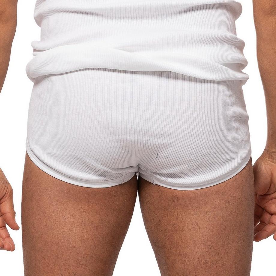 Ammann Confezione da 4 Slip Organic Cotton a Costine Doppie  