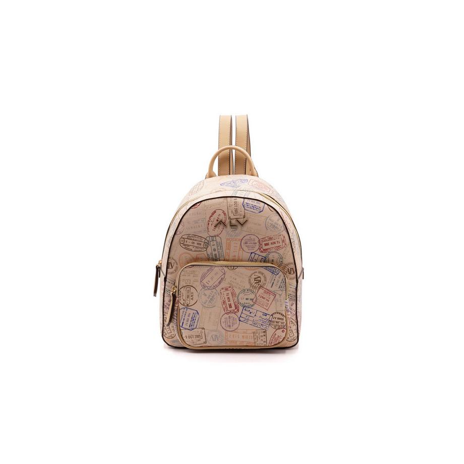 ALV by Alviero Martini Rucksack Reisepass Stempel Print  