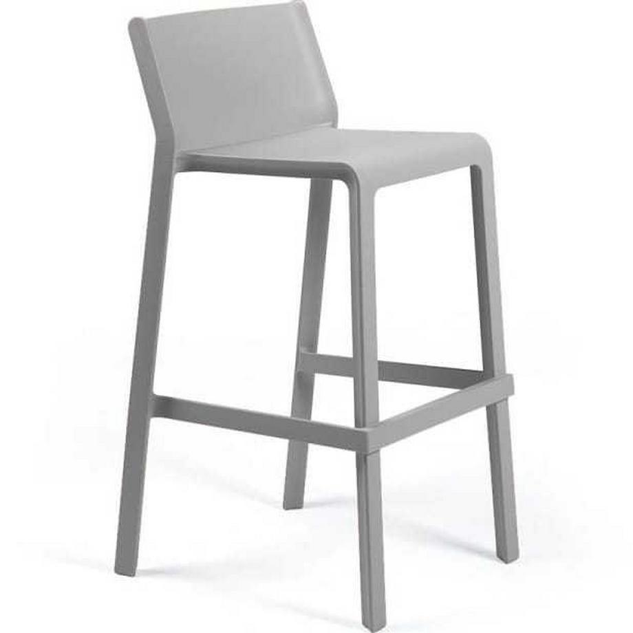 Sgabello da bar da giardino Trill grigio 76