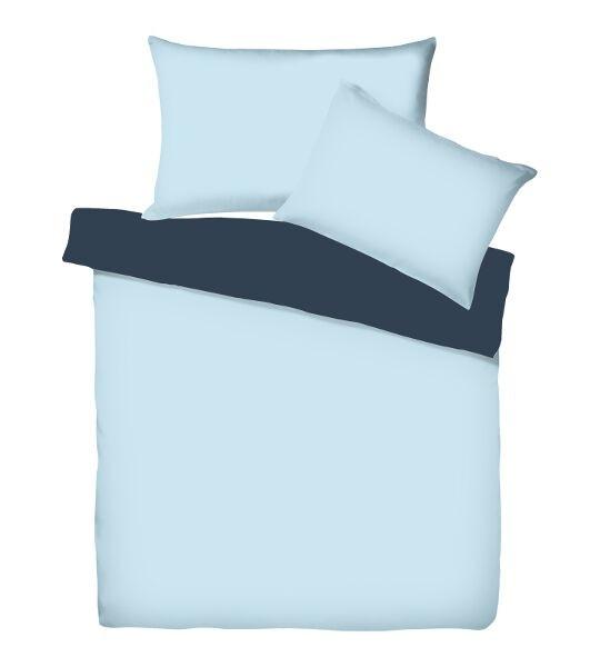 Living Home Uni Satin Doubleface Set de linge de lit  