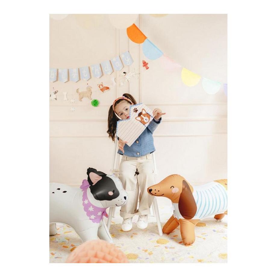 PartyDeco  Ballon en foil Bulldog debout 