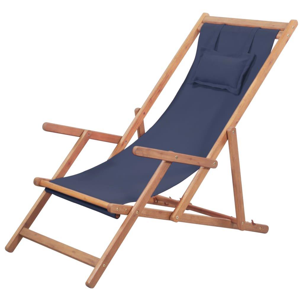 VidaXL Chaise de plage tissu  