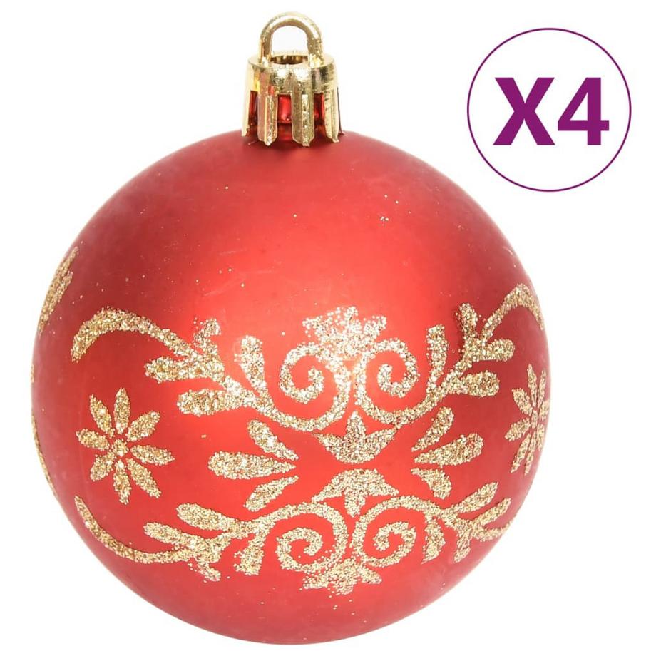 VidaXL Ensemble de boules de noël plastique  