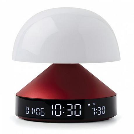 LEXON Mina Sunrise - Lampe réveil simulateur d’aube Lexon bordeaux  