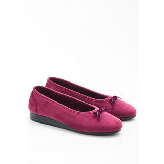 Damart  Ballerines aspect velours. 