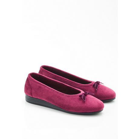 Damart  Ballerines aspect velours. 