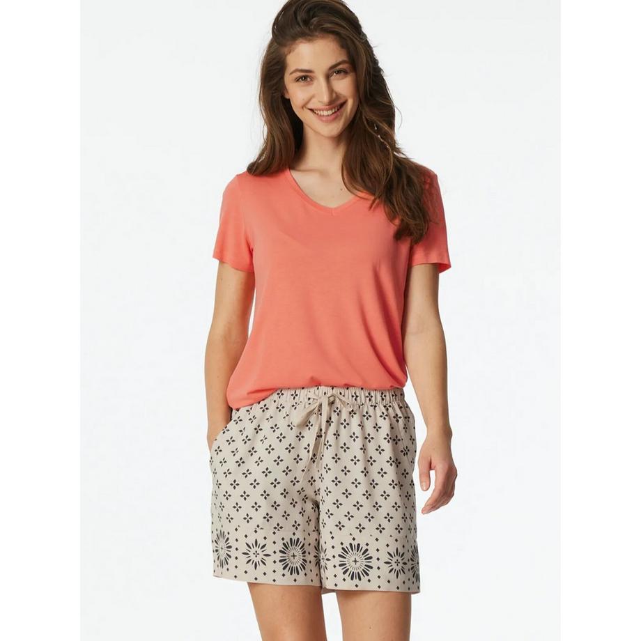 Schiesser Pantalon lounge en viscose avec motif ikat  