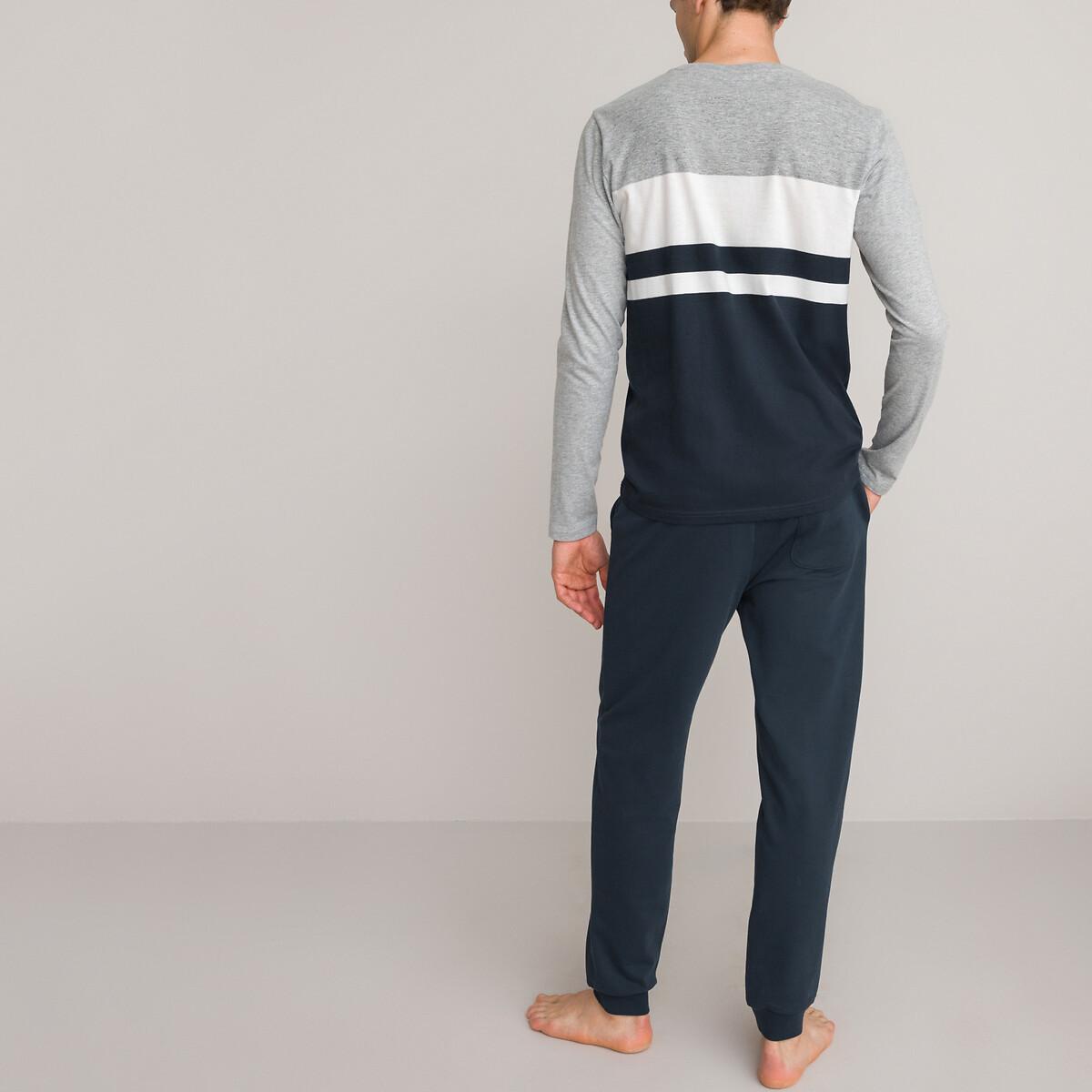 La Redoute Collections Bio-Baumwolle Color Block Pyjama  