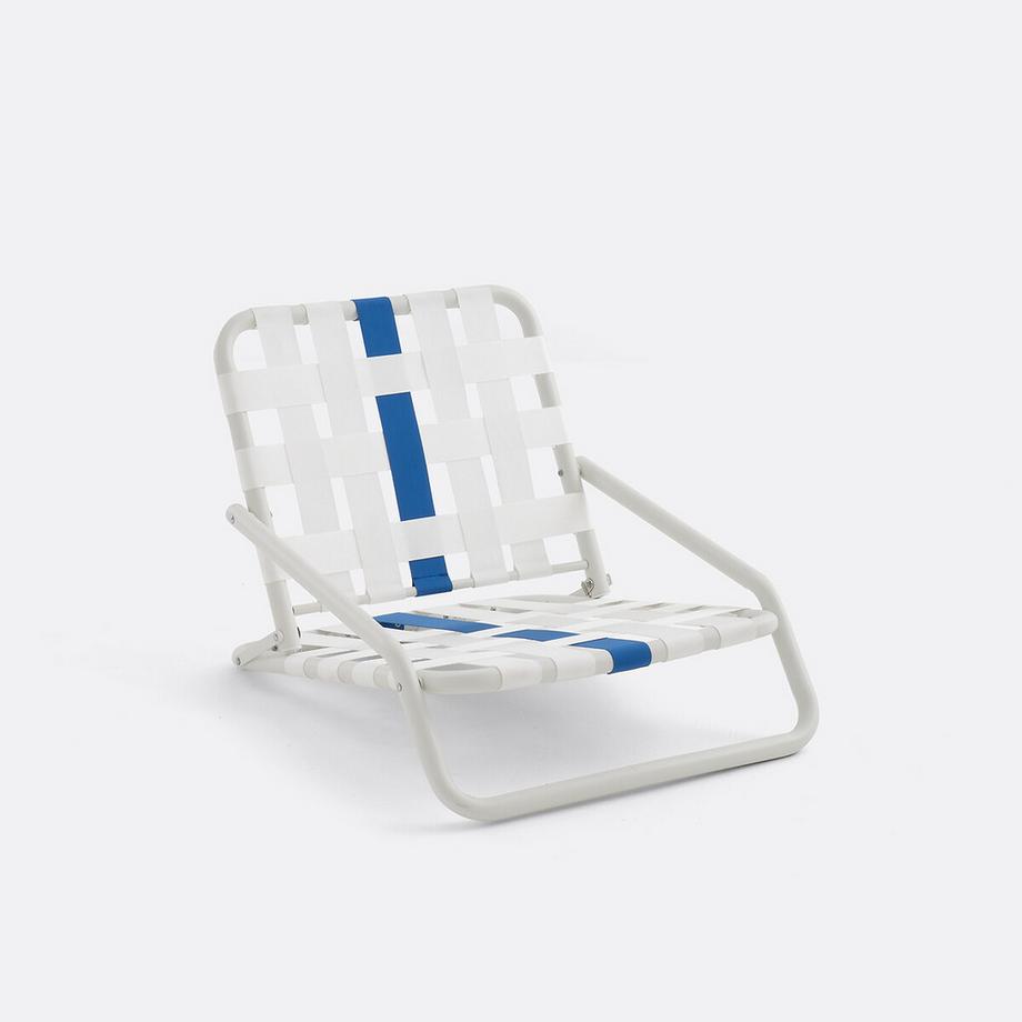 Niedriger Strandstuhl aus Aluminum