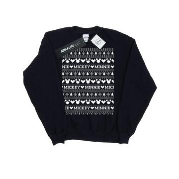 Mickey And Minnie Christmas Fair Isle Sweatshirt