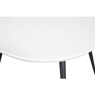 mutoni Table Tablo frêne blanc brumeux 130x130  