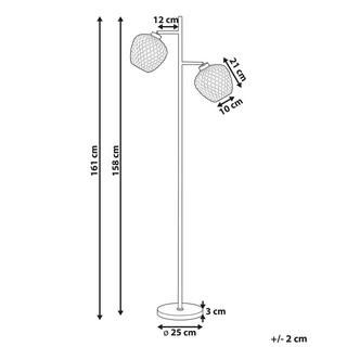 Beliani Lampadaire en Verre Moderne SHERRY  