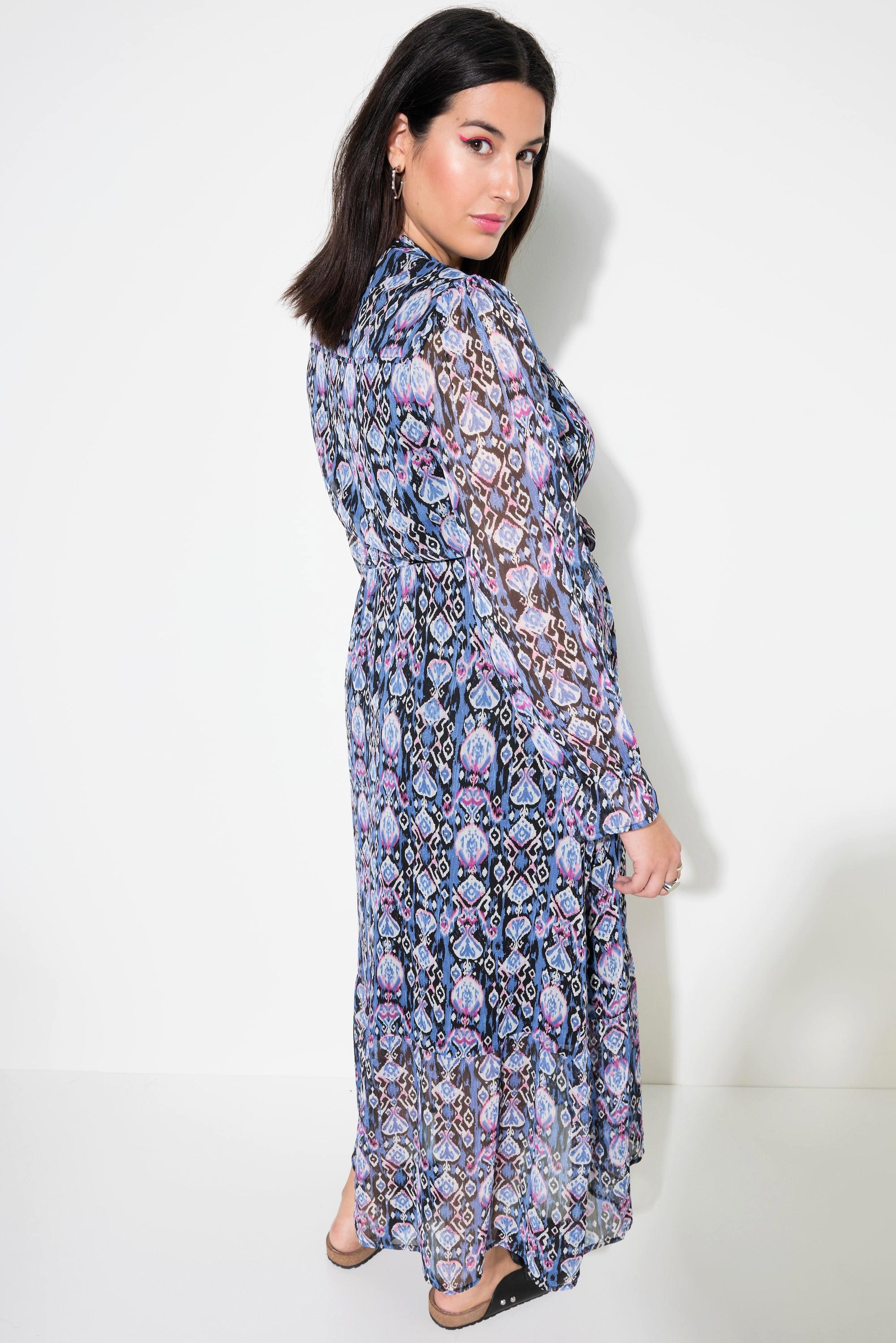 Studio Untold Robe Maxi Coupe Évasée Imprimé Graphique Taille Élastique  