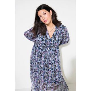 Studio Untold Robe Maxi Coupe Évasée Imprimé Graphique Taille Élastique  