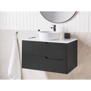 Beliani Meuble lavabo mural en MDF Moderne QUINTELA  