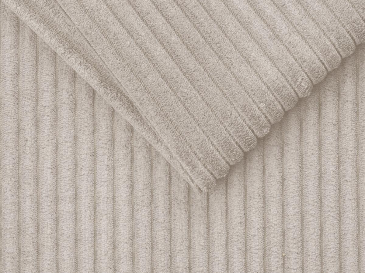 Vente-unique Schlafsofa mit Matratze 3-Sitzer - Liegefläche mit Lattenrost mit breiten Latten 140 cm - Matratze 14 cm - Cord - Beige - VIZIR  