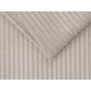 Vente-unique Schlafsofa mit Matratze 3-Sitzer - Liegefläche mit Lattenrost mit breiten Latten 140 cm - Matratze 14 cm - Cord - Beige - VIZIR  