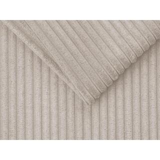 Vente-unique Schlafsofa mit Matratze 3-Sitzer - Liegefläche mit Lattenrost mit breiten Latten 140 cm - Matratze 14 cm - Cord - Beige - VIZIR  