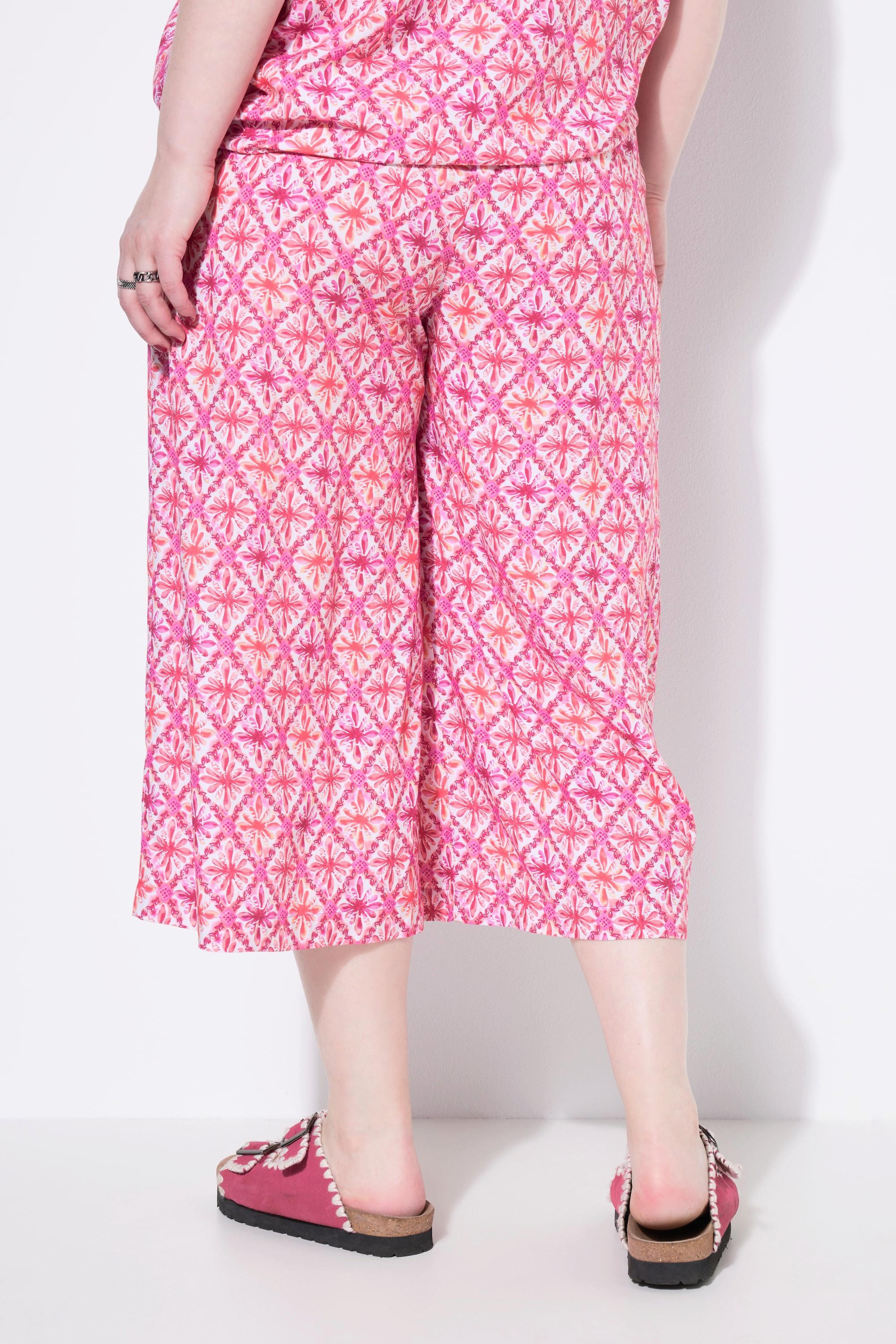Studio Untold Culottes Taglio Gamba Ampio Stampa Rombi  