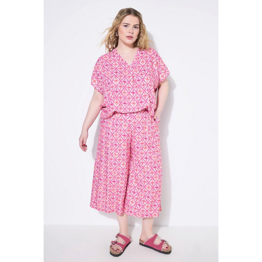 Studio Untold Culotte Wide Legs Rautenprint  