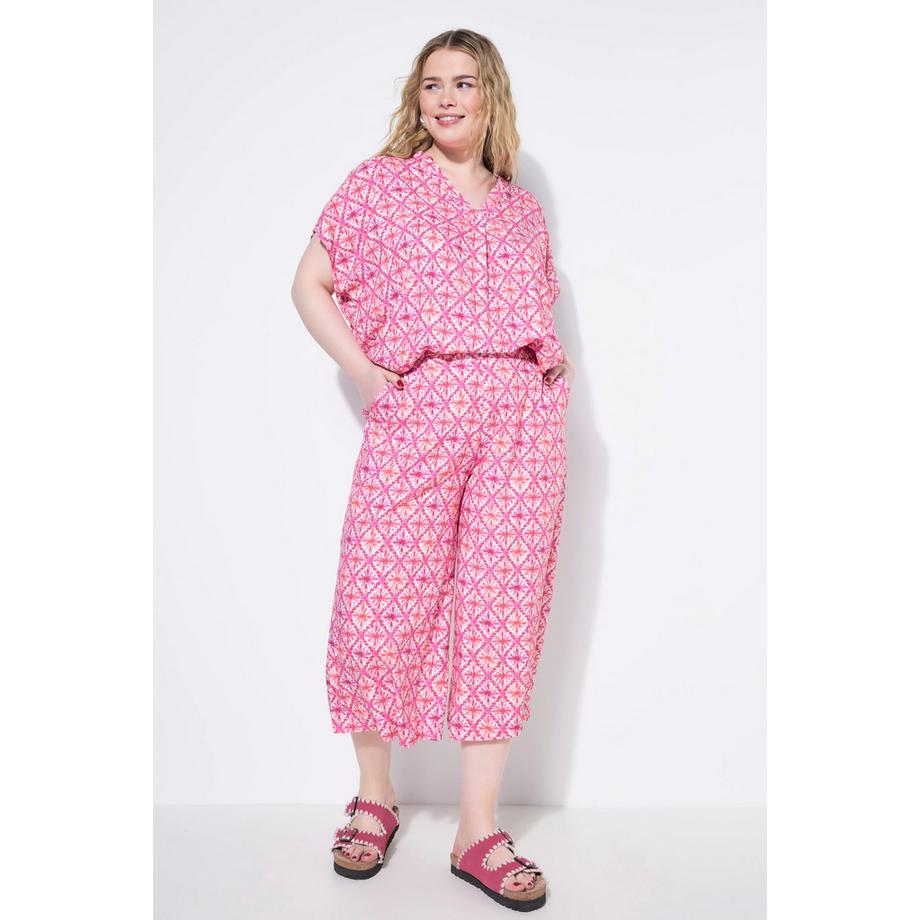 Studio Untold Culotte Wide Legs Rautenprint  