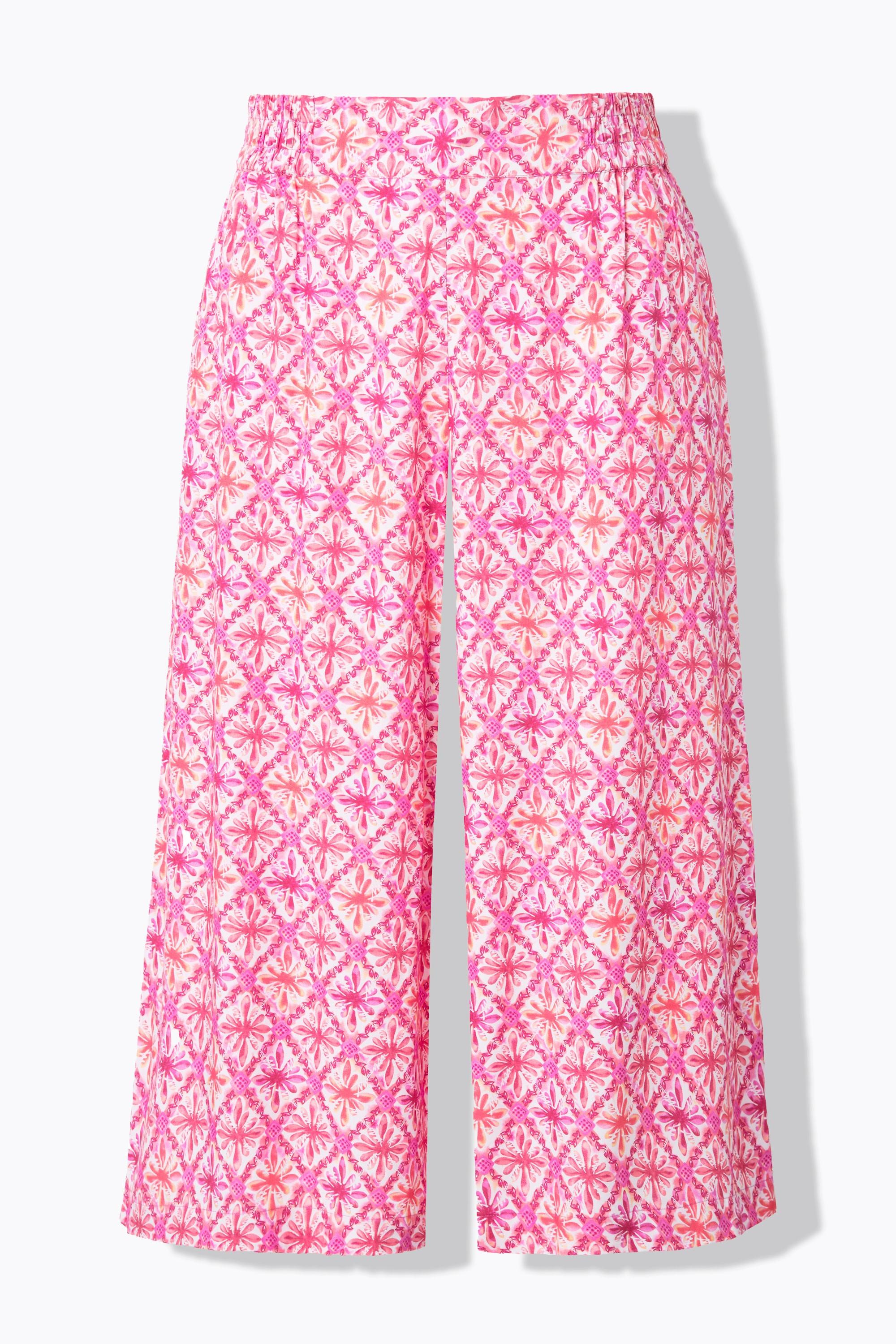 Studio Untold Culottes Taglio Gamba Ampio Stampa Rombi  