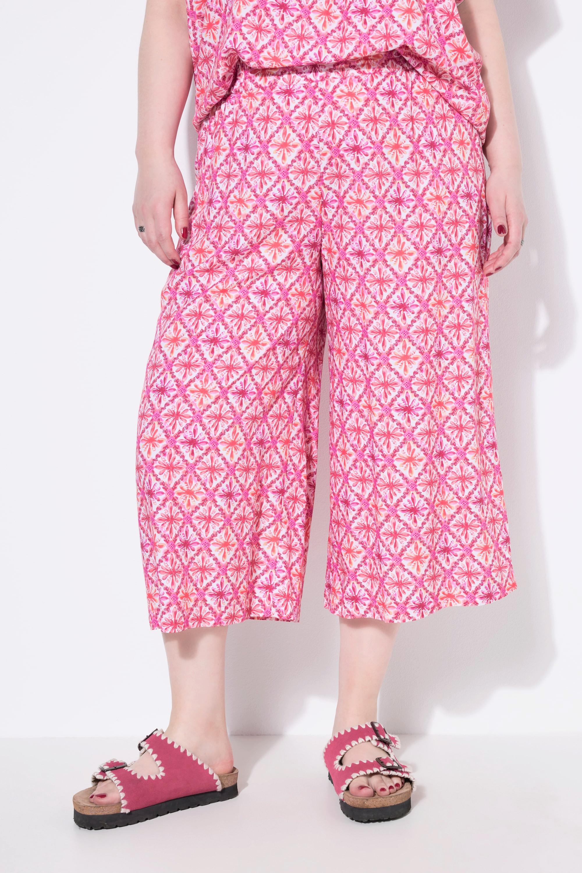 Studio Untold Culottes Taglio Gamba Ampio Stampa Rombi  