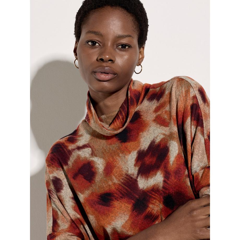 APRICOT Abito mini cocoon a maglia con motivo astratto  