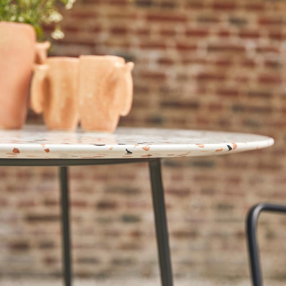 Tikamoon Table de jardin ronde Elio  