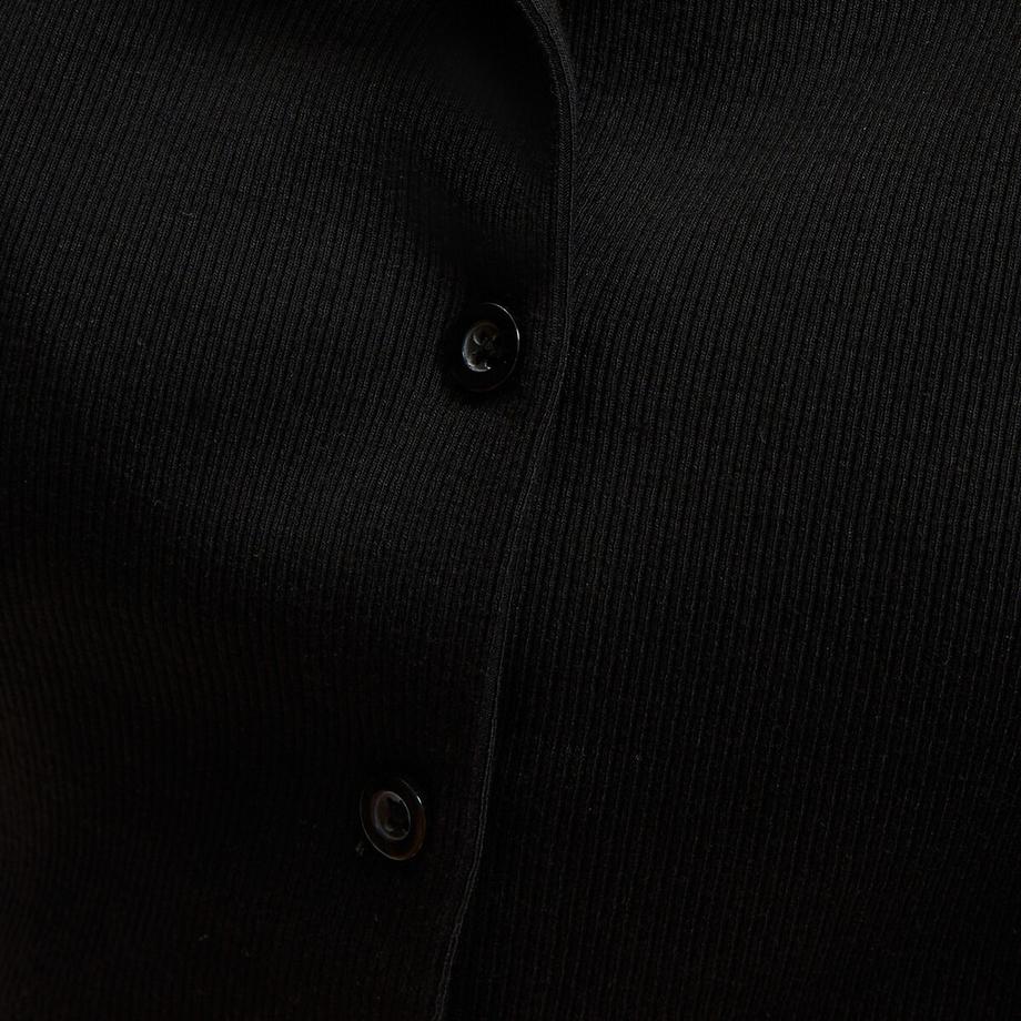 La Redoute Collections T-shirt boutonné col rond manches courtes  