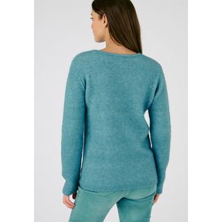 Damart  Pull mélange mohair col dentelle 