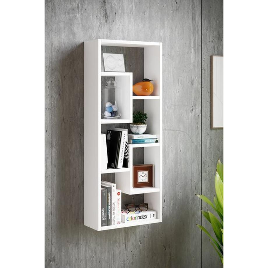 VCM Étagère murale en bois Étagère à suspendre Étagère à livres Tableau mural Deko Board Vilota  