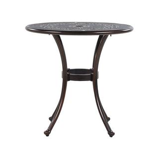 Beliani Table bistrot en Aluminium Rétro BOVINO  