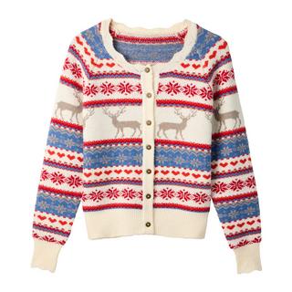 Joe Browns Cardigan d'hiver motif Fair Isle  