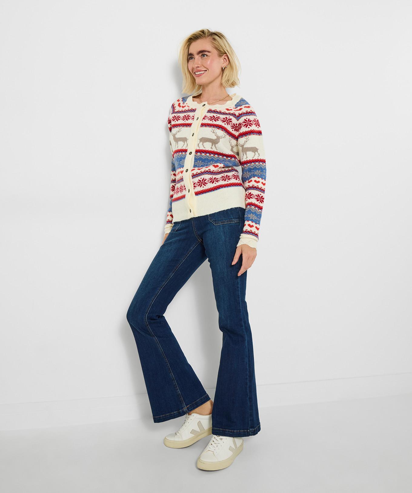 Joe Browns Cardigan d'hiver motif Fair Isle  