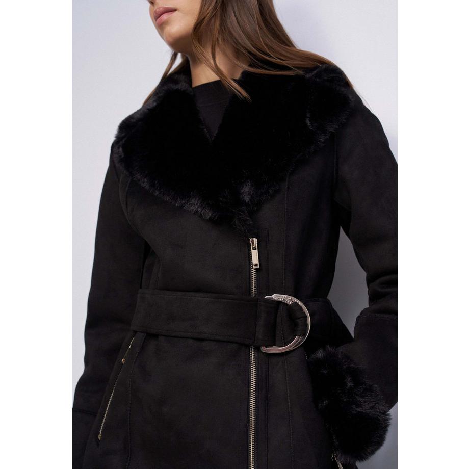 Salsa Langer Shearling Wintermantel  
