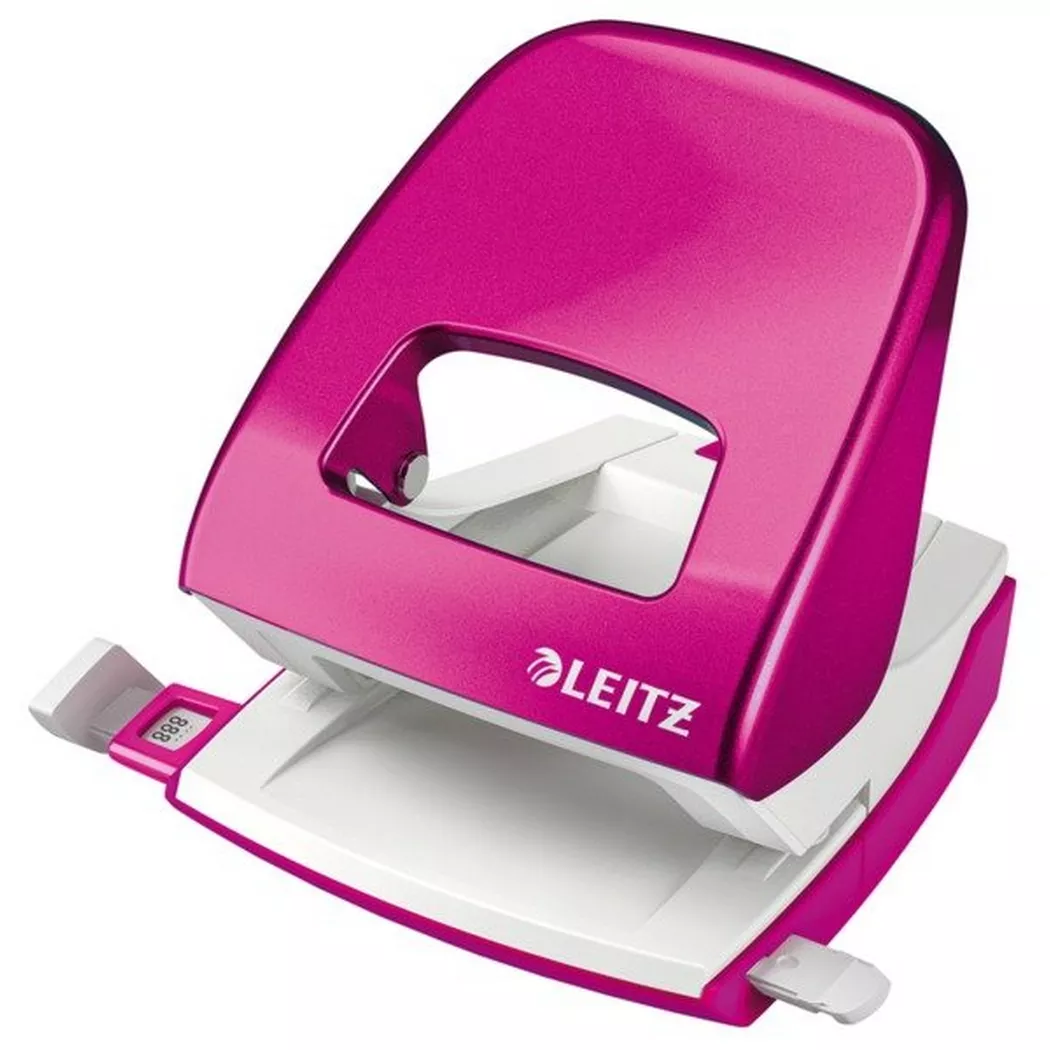 Leitz NeXXt Series Metal Office hole punch 30 sheets Pink